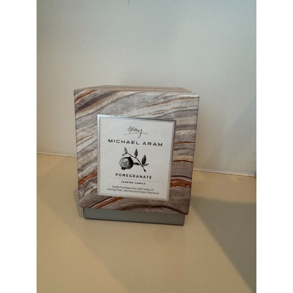 NIB Michael Aram Pomegranate Scented Candle With Decorative Lid - Picture 7 of 11